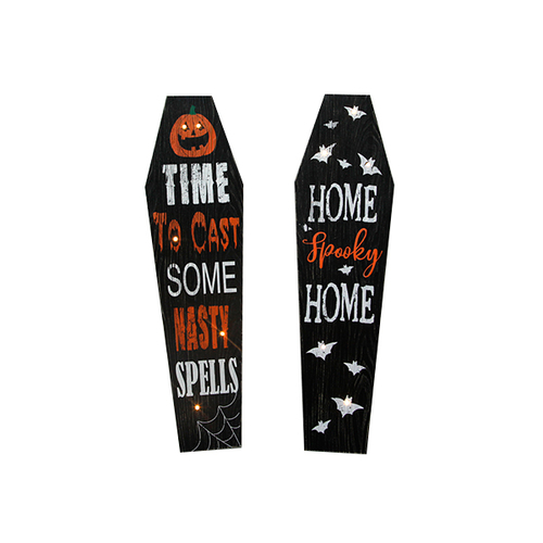 Wooden Halloween Slices Tags