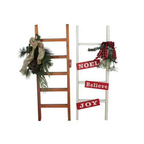Holiday Wooden Ladder Style Hanging Sign