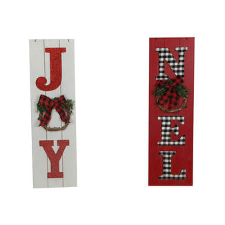 Rustic Joy Noel Decorative Hanging Board