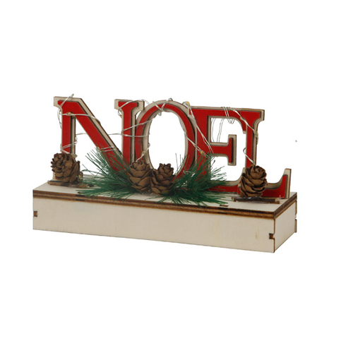 Wooden Noel Sign Tabletop Decorations Ornament
