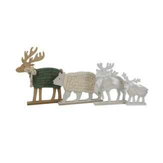 Christmas Wooden DIY Crafts Reindeer For Decoration