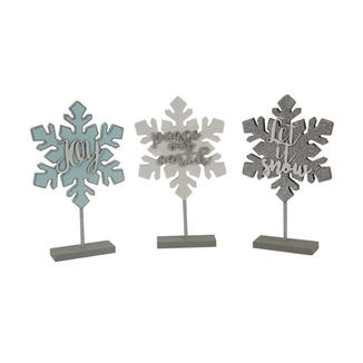 Christmas Wooden Snowflakes Table Top Decoration