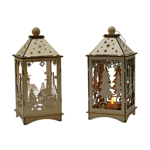 Lantern Christmas Glitter Lamp Xmas Gift Decoration