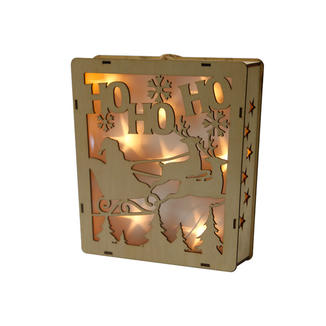 Christmas Wooden Tabletop Decoration LED Ornament