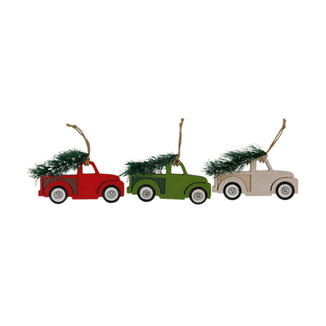 3pcs Christmas Pickup Truck Ornaments