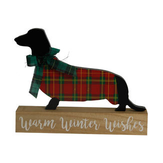 Dog Wood Sign Christmas Decorations Cute Ornaments