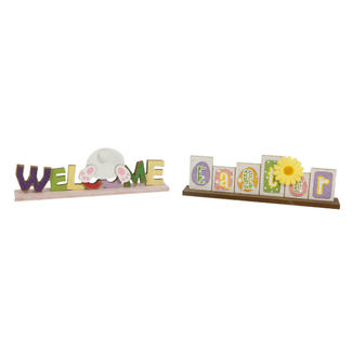 Colored Text Wooden Harvest Table Top