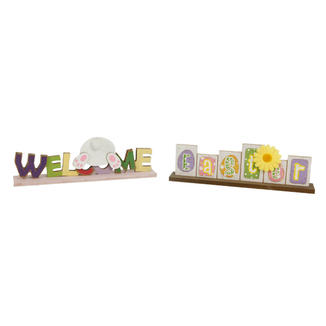 Colored Text Wooden Harvest Table Top