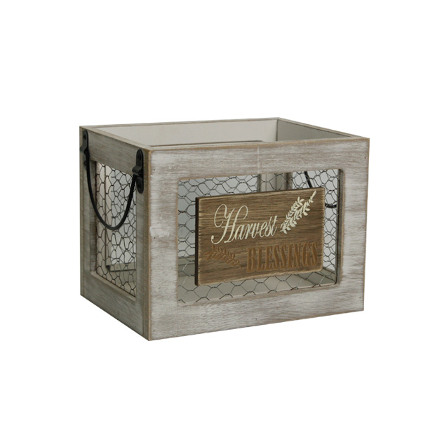 Cage Shape Wooden Harvest Table Top