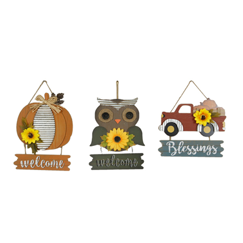 Small Object Tag Wooden Welcome Hanging
