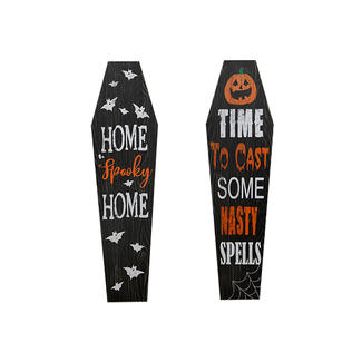 Halloween Wood Tags with Holes for Crafts
