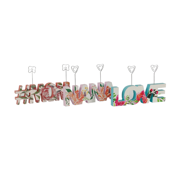 Wooden Colorful Letter Pendant  Wall Hanging