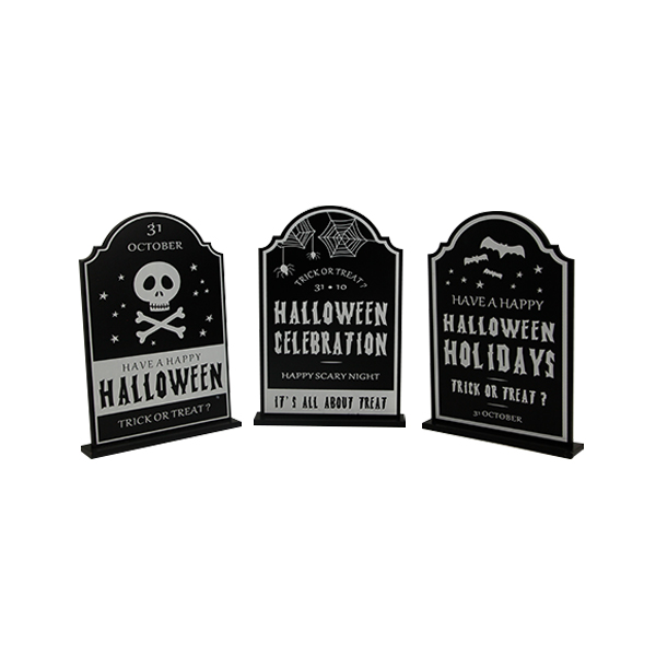 Halloween Retro Tombstone Ornaments