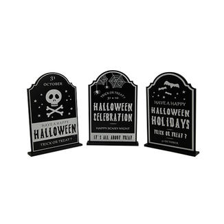 Halloween Retro Tombstone Ornaments